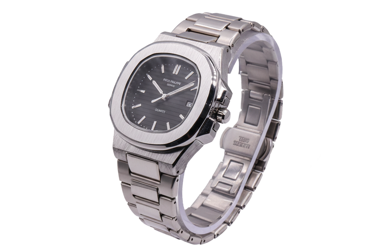 Patek Philippe Date Just Silver Black